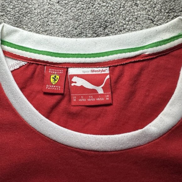 Puma & Scuderia Ferrari T-Shirt Mens Medium F1 Team Santander Racing Formula 1 - Picture 5 of 13
